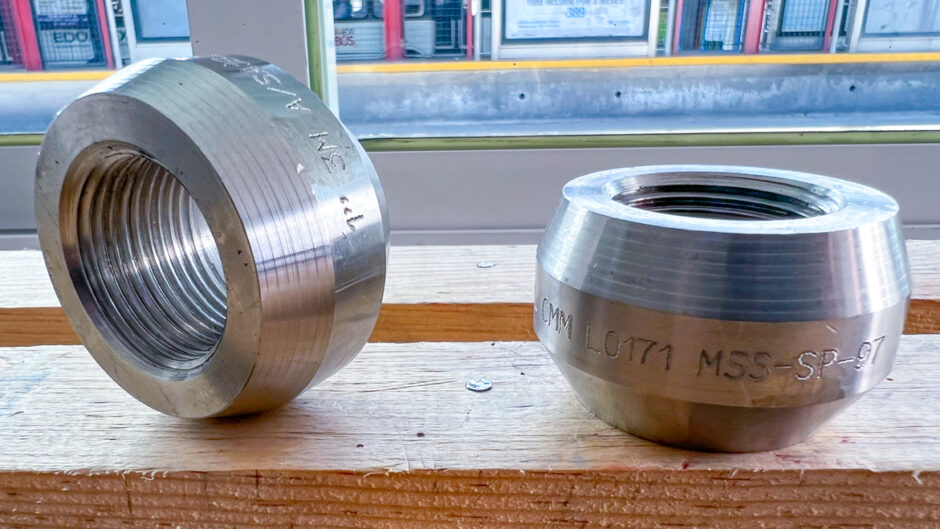 Threadolet de Acero Inoxidable Flat X 1″ 3000 SA182 T304 MSSSP97