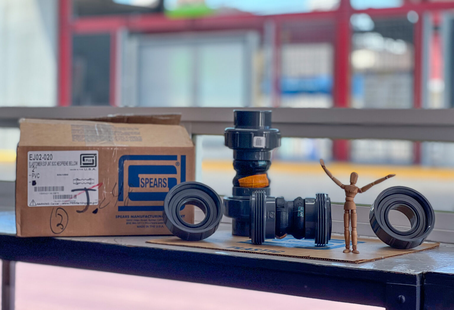 EJ02020 Junta de Expansión en PVC con Fuelle de Elastómero (Neopreno