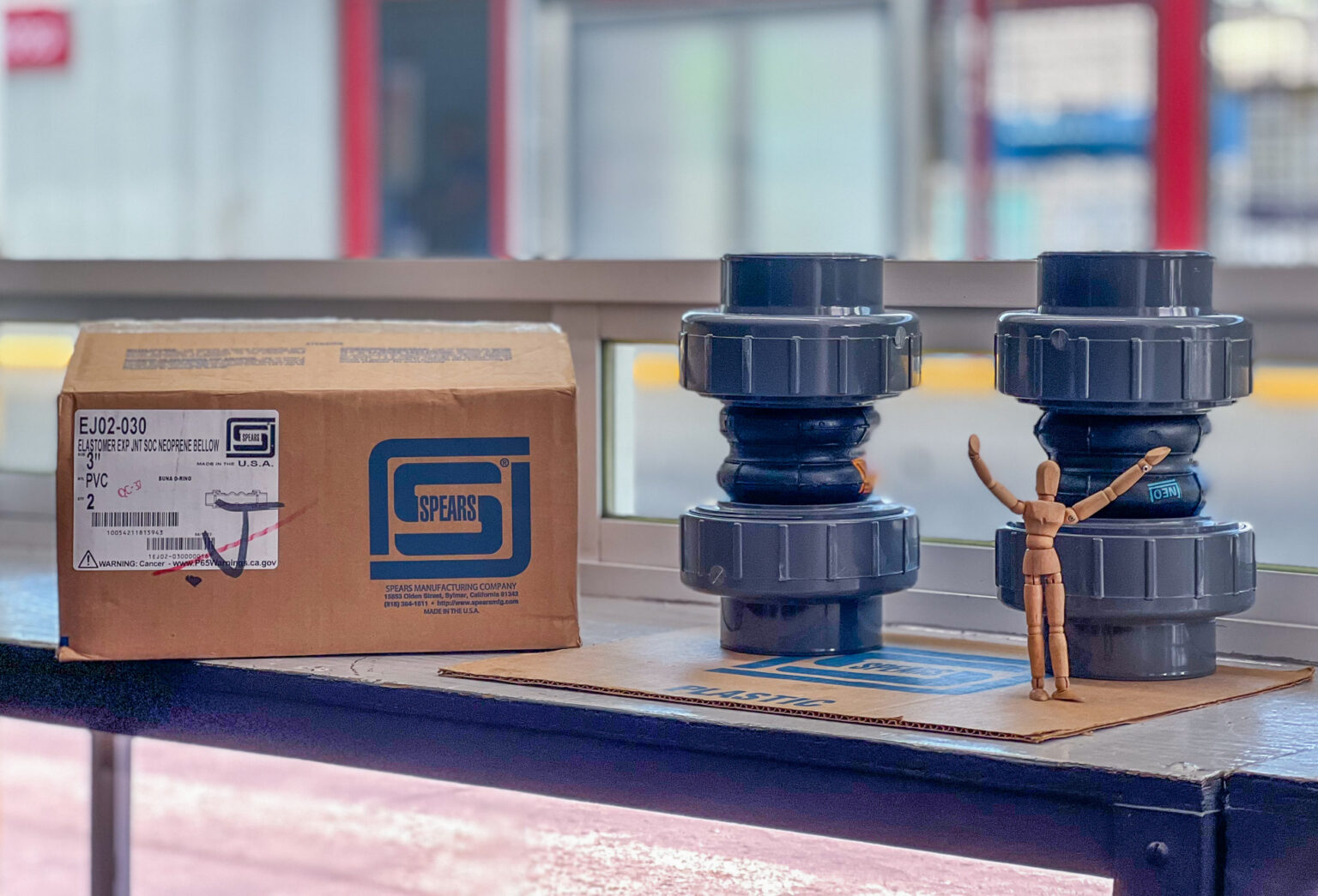 EJ02030 Junta de Expansión en PVC con Fuelle de Elastómero (Neopreno