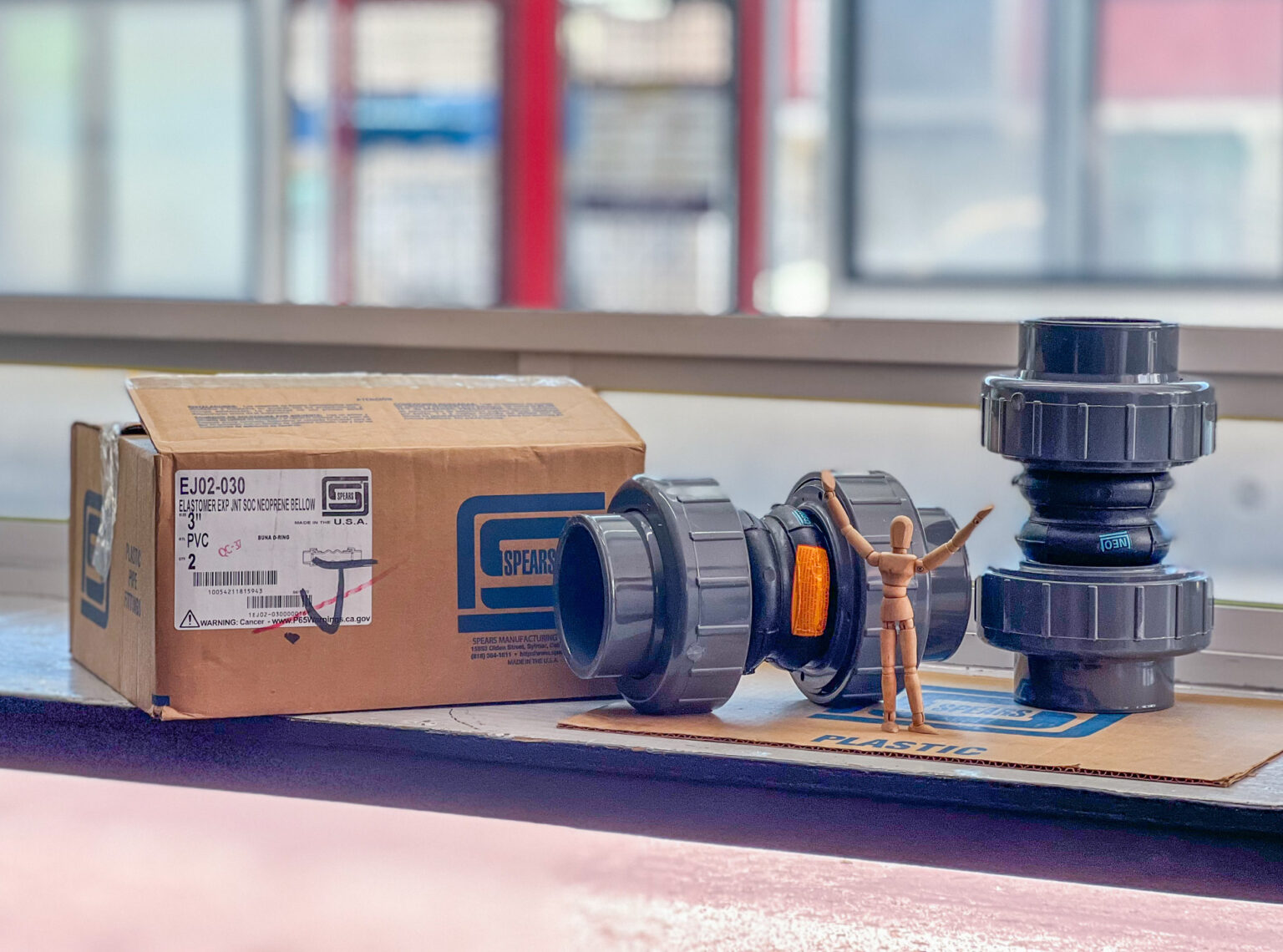 EJ02030 Junta de Expansión en PVC con Fuelle de Elastómero (Neopreno