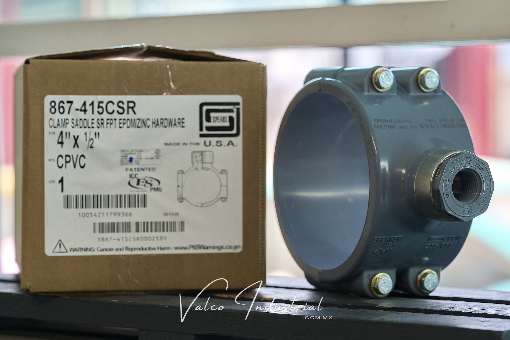 867-415CSR Hidrotoma de CPVC Cédula 80 de Spears EPDM con salida ...